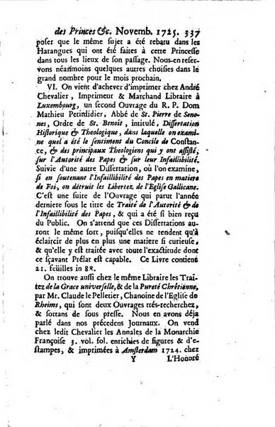 La clef du cabinet des princes de l'Europe ou recueil historique et politique sur les matières du tems