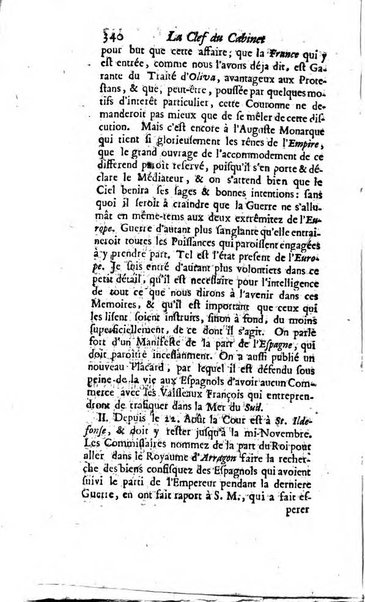 La clef du cabinet des princes de l'Europe ou recueil historique et politique sur les matières du tems