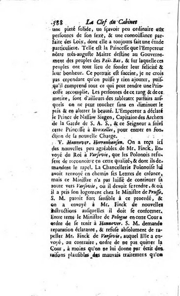 La clef du cabinet des princes de l'Europe ou recueil historique et politique sur les matières du tems