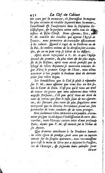 La clef du cabinet des princes de l'Europe ou recueil historique et politique sur les matières du tems