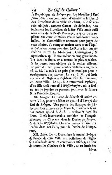 La clef du cabinet des princes de l'Europe ou recueil historique et politique sur les matières du tems