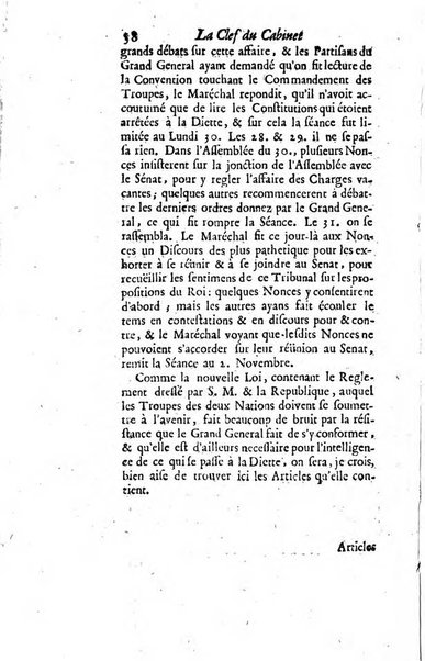 La clef du cabinet des princes de l'Europe ou recueil historique et politique sur les matières du tems