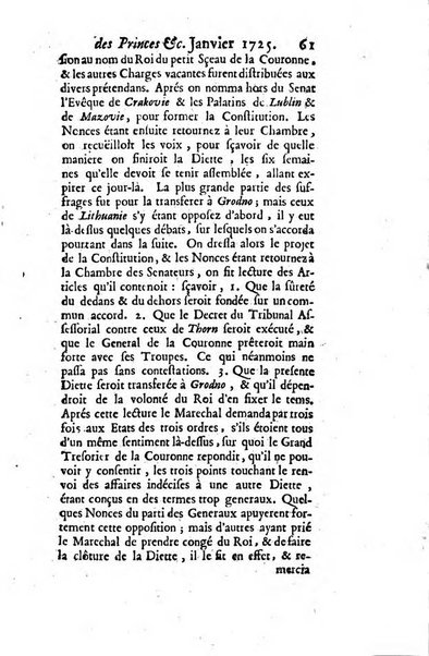 La clef du cabinet des princes de l'Europe ou recueil historique et politique sur les matières du tems