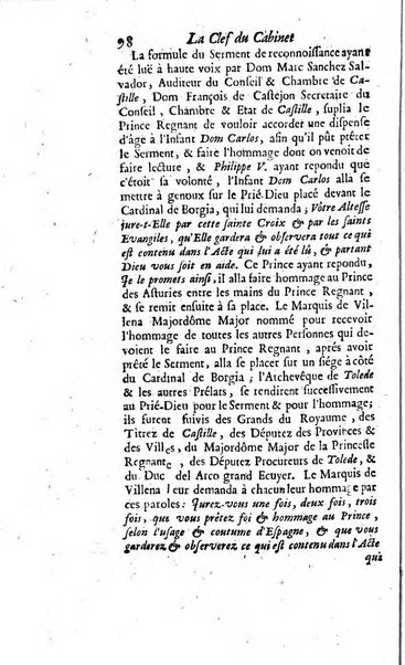 La clef du cabinet des princes de l'Europe ou recueil historique et politique sur les matières du tems