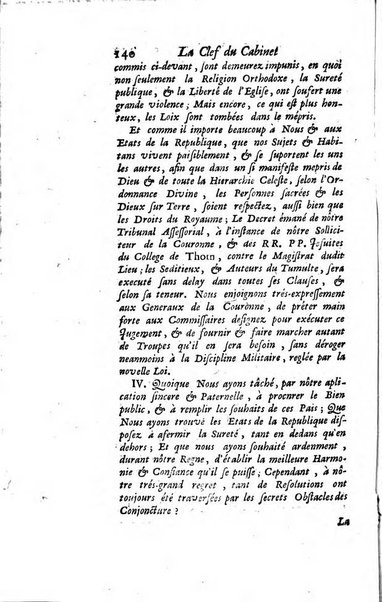 La clef du cabinet des princes de l'Europe ou recueil historique et politique sur les matières du tems