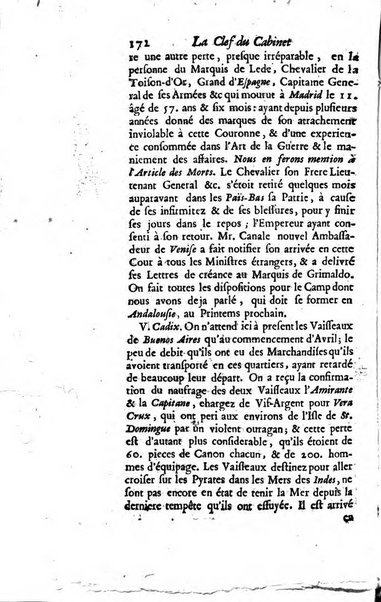 La clef du cabinet des princes de l'Europe ou recueil historique et politique sur les matières du tems