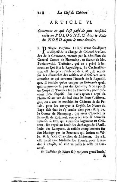 La clef du cabinet des princes de l'Europe ou recueil historique et politique sur les matières du tems