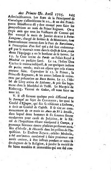 La clef du cabinet des princes de l'Europe ou recueil historique et politique sur les matières du tems