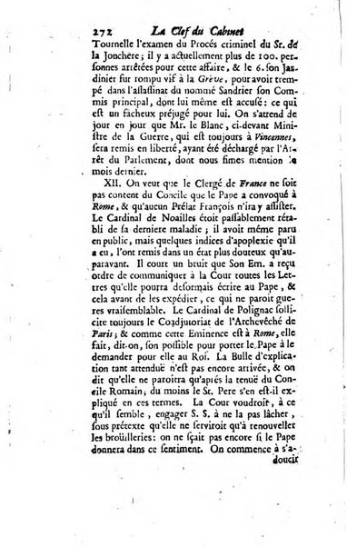 La clef du cabinet des princes de l'Europe ou recueil historique et politique sur les matières du tems