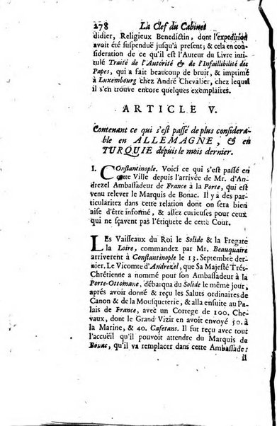 La clef du cabinet des princes de l'Europe ou recueil historique et politique sur les matières du tems