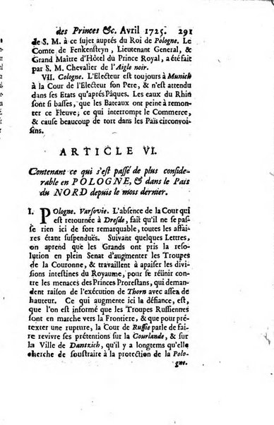 La clef du cabinet des princes de l'Europe ou recueil historique et politique sur les matières du tems