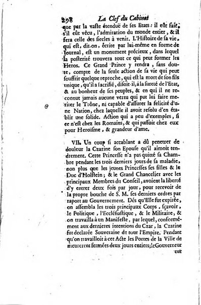 La clef du cabinet des princes de l'Europe ou recueil historique et politique sur les matières du tems