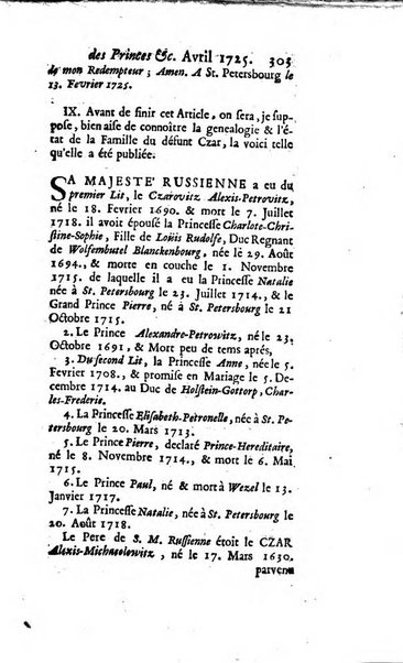 La clef du cabinet des princes de l'Europe ou recueil historique et politique sur les matières du tems