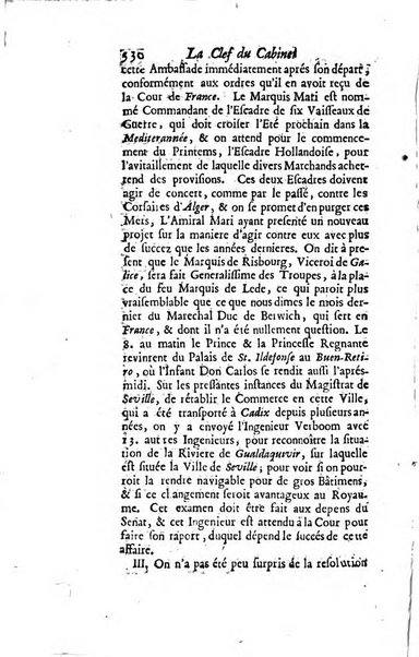 La clef du cabinet des princes de l'Europe ou recueil historique et politique sur les matières du tems