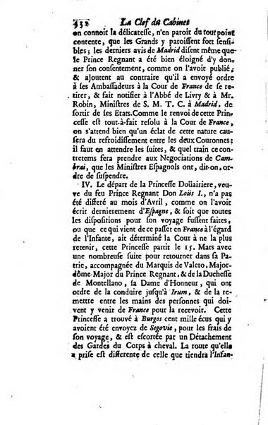 La clef du cabinet des princes de l'Europe ou recueil historique et politique sur les matières du tems