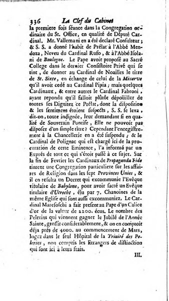 La clef du cabinet des princes de l'Europe ou recueil historique et politique sur les matières du tems