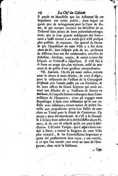 La clef du cabinet des princes de l'Europe ou recueil historique et politique sur les matières du tems