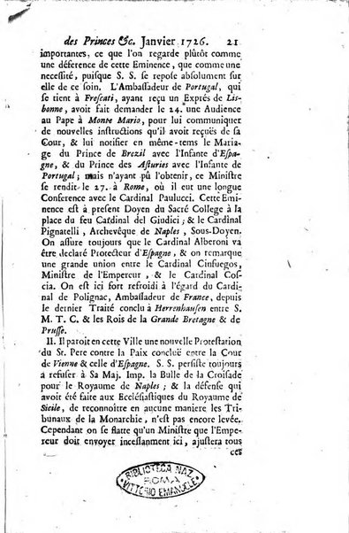 La clef du cabinet des princes de l'Europe ou recueil historique et politique sur les matières du tems