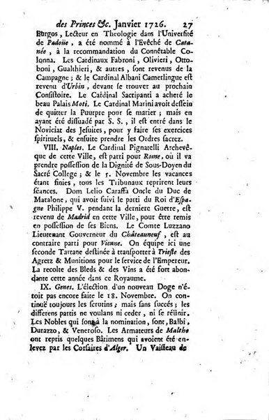 La clef du cabinet des princes de l'Europe ou recueil historique et politique sur les matières du tems