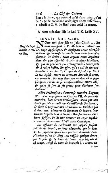 La clef du cabinet des princes de l'Europe ou recueil historique et politique sur les matières du tems