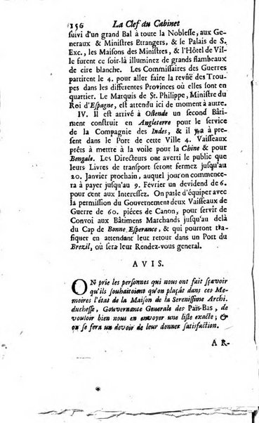 La clef du cabinet des princes de l'Europe ou recueil historique et politique sur les matières du tems