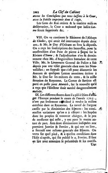 La clef du cabinet des princes de l'Europe ou recueil historique et politique sur les matières du tems