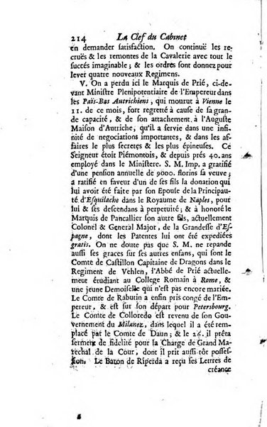 La clef du cabinet des princes de l'Europe ou recueil historique et politique sur les matières du tems