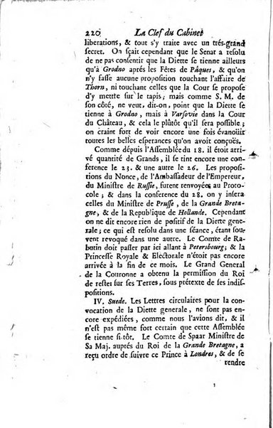 La clef du cabinet des princes de l'Europe ou recueil historique et politique sur les matières du tems