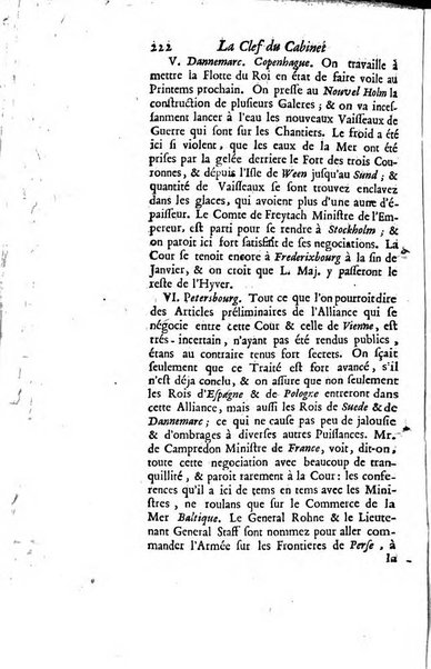 La clef du cabinet des princes de l'Europe ou recueil historique et politique sur les matières du tems