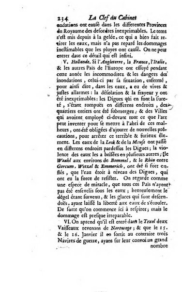 La clef du cabinet des princes de l'Europe ou recueil historique et politique sur les matières du tems