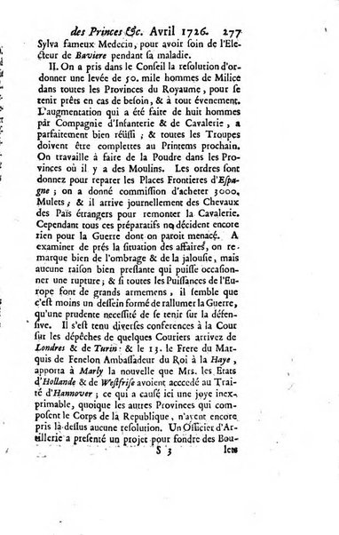 La clef du cabinet des princes de l'Europe ou recueil historique et politique sur les matières du tems