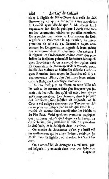 La clef du cabinet des princes de l'Europe ou recueil historique et politique sur les matières du tems