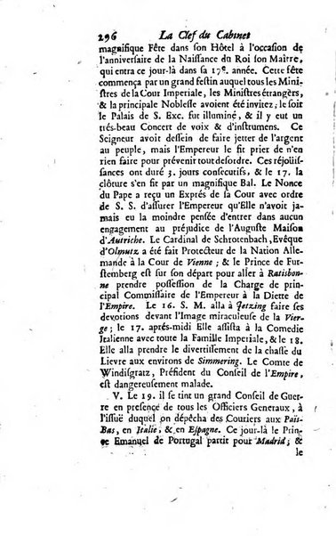 La clef du cabinet des princes de l'Europe ou recueil historique et politique sur les matières du tems