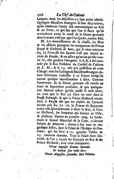 La clef du cabinet des princes de l'Europe ou recueil historique et politique sur les matières du tems