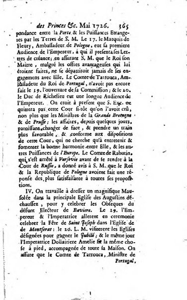 La clef du cabinet des princes de l'Europe ou recueil historique et politique sur les matières du tems