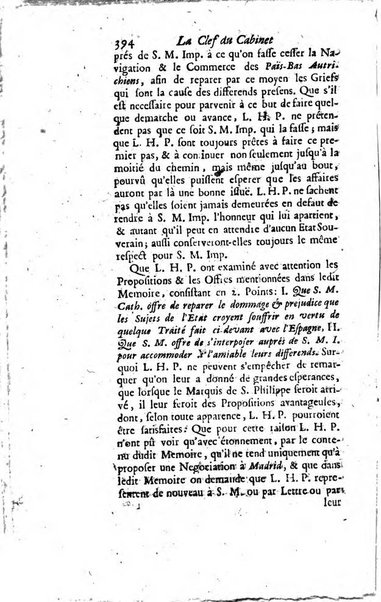 La clef du cabinet des princes de l'Europe ou recueil historique et politique sur les matières du tems