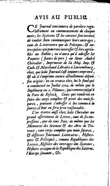 La clef du cabinet des princes de l'Europe ou recueil historique et politique sur les matières du tems