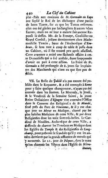 La clef du cabinet des princes de l'Europe ou recueil historique et politique sur les matières du tems