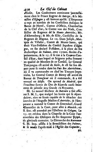 La clef du cabinet des princes de l'Europe ou recueil historique et politique sur les matières du tems