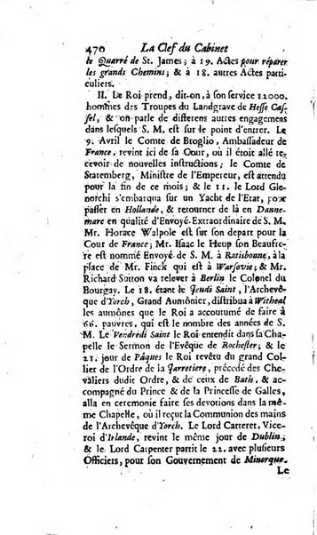 La clef du cabinet des princes de l'Europe ou recueil historique et politique sur les matières du tems