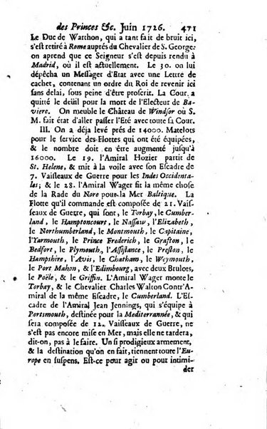 La clef du cabinet des princes de l'Europe ou recueil historique et politique sur les matières du tems