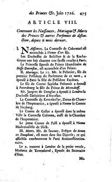 La clef du cabinet des princes de l'Europe ou recueil historique et politique sur les matières du tems