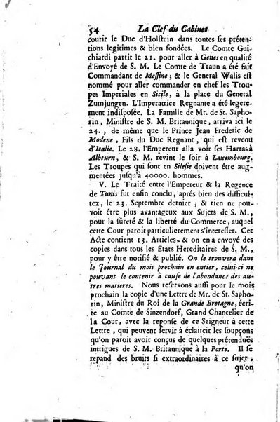 La clef du cabinet des princes de l'Europe ou recueil historique et politique sur les matières du tems