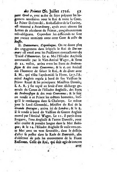 La clef du cabinet des princes de l'Europe ou recueil historique et politique sur les matières du tems