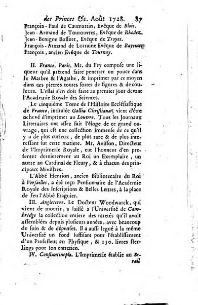 La clef du cabinet des princes de l'Europe ou recueil historique et politique sur les matières du tems