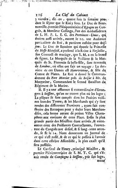 La clef du cabinet des princes de l'Europe ou recueil historique et politique sur les matières du tems