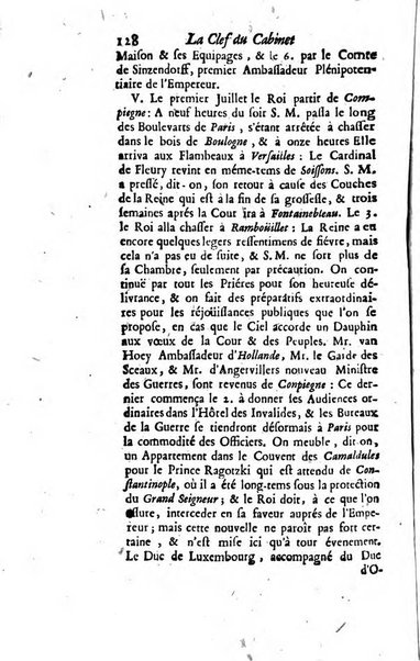 La clef du cabinet des princes de l'Europe ou recueil historique et politique sur les matières du tems