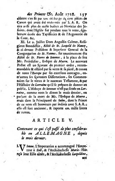 La clef du cabinet des princes de l'Europe ou recueil historique et politique sur les matières du tems