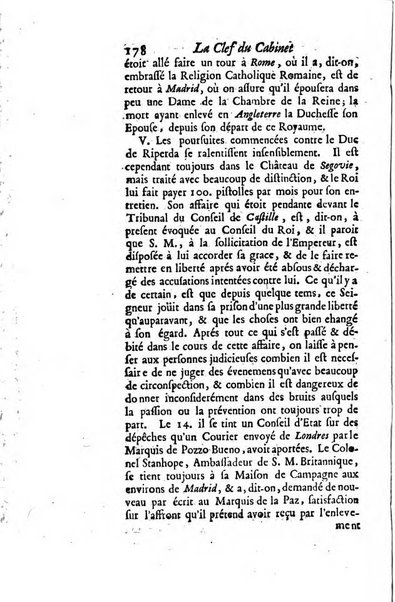 La clef du cabinet des princes de l'Europe ou recueil historique et politique sur les matières du tems