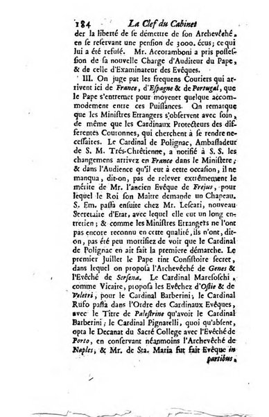 La clef du cabinet des princes de l'Europe ou recueil historique et politique sur les matières du tems